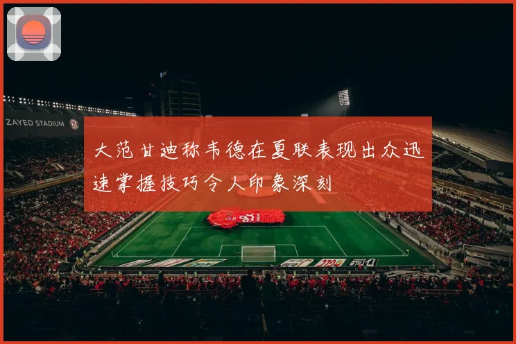 大范甘迪称韦德在夏联表现出众迅速掌握技巧令人印象深刻